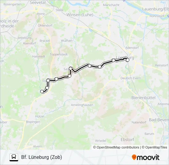 Автобус HEIDE-SHUTTLE: карта маршрута