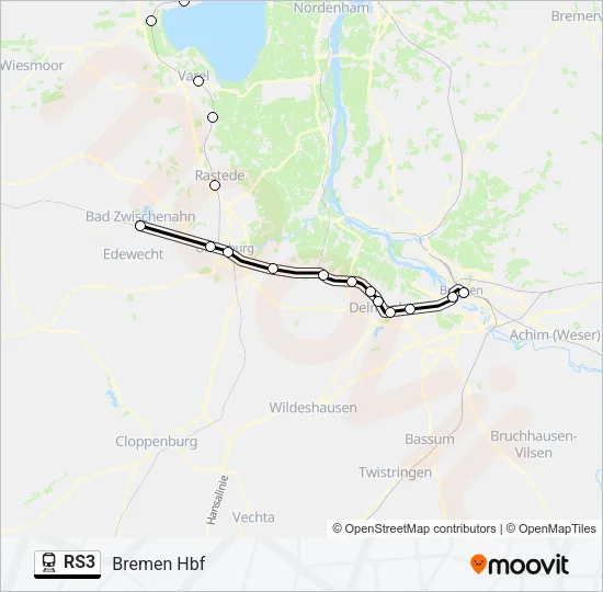 RS3 Train Line Map