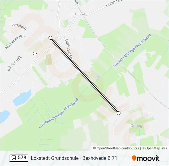 579 Bus Line Map