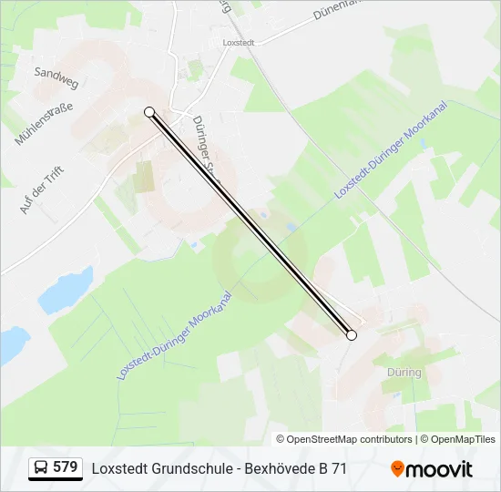 579 Bus Line Map