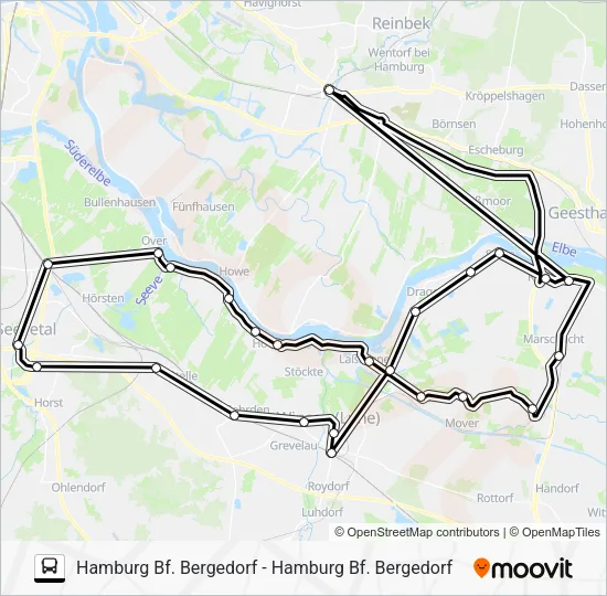 Автобус ELB SHUTTLE: карта маршрута