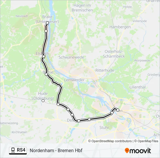 RS4 Train Line Map