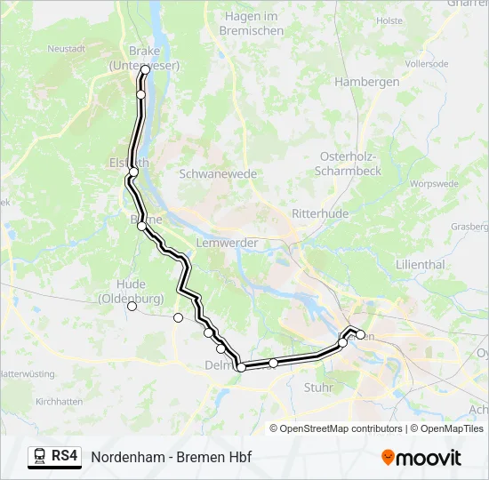 RS4 Train Line Map