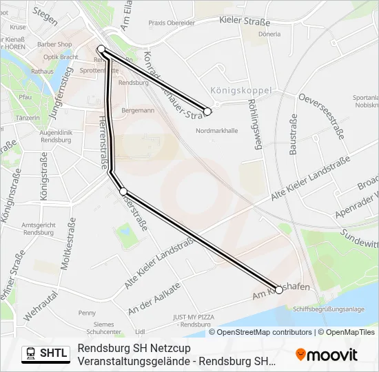 SHTL Train Line Map