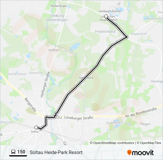 150 Bus Line Map