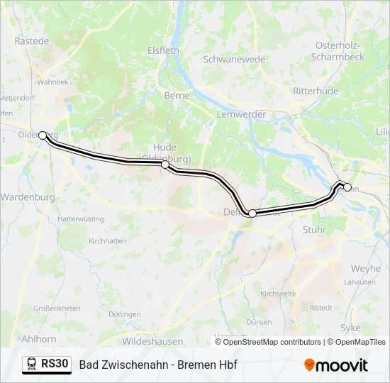 RS30 Train Line Map