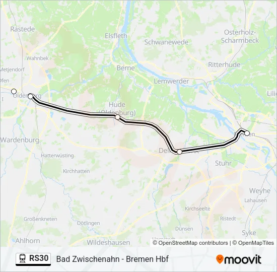 RS30 Train Line Map