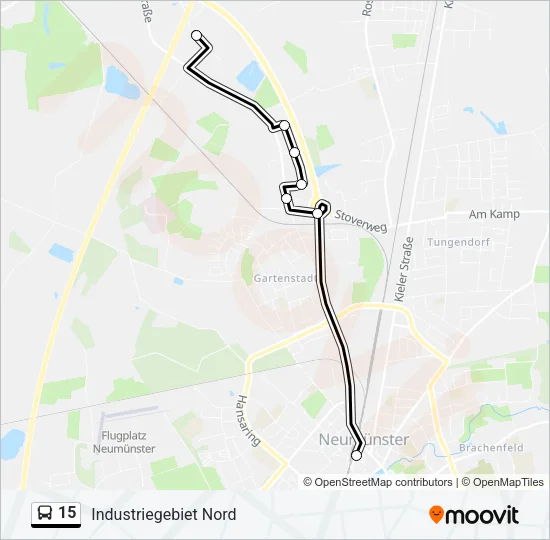 15 Bus Line Map