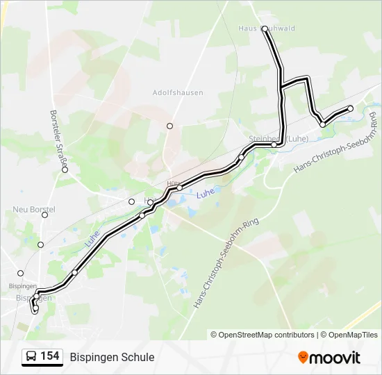 Автобус 154: карта маршрута