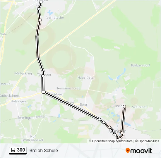 300 Bus Line Map