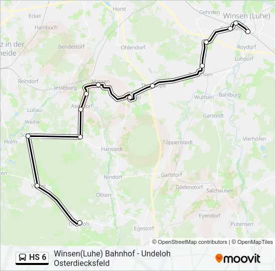 HS 6 Bus Line Map