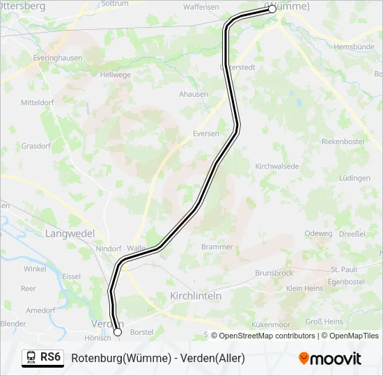 RS6 Train Line Map