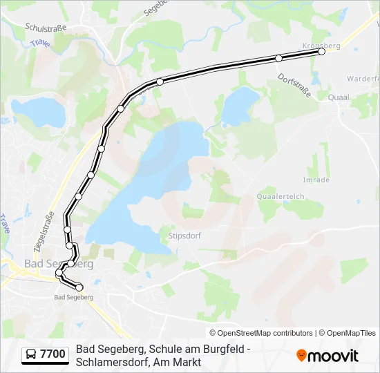 Автобус 7700: карта маршрута
