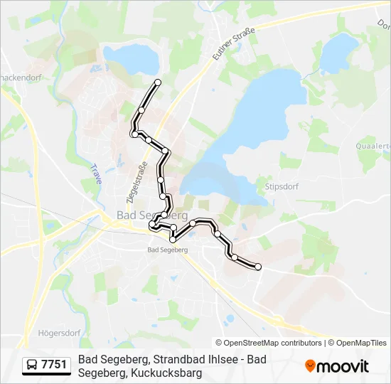 Автобус 7751: карта маршрута