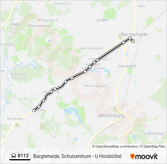 Автобус 8112: карта маршрута