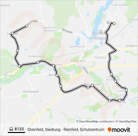 Автобус 8133: карта маршрута