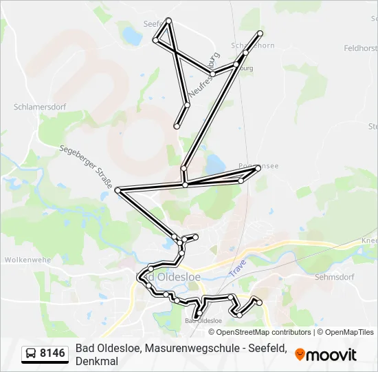 Автобус 8146: карта маршрута