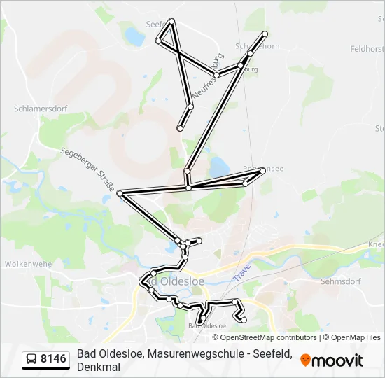 Автобус 8146: карта маршрута