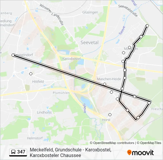 347 Route: Schedules, Stops & Maps - Maschen, Milchberg (Updated)
