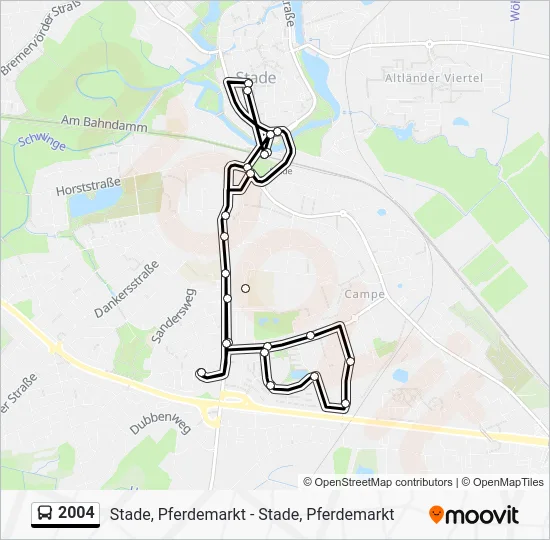 Автобус 2004: карта маршрута
