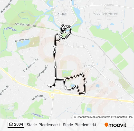 Автобус 2004: карта маршрута