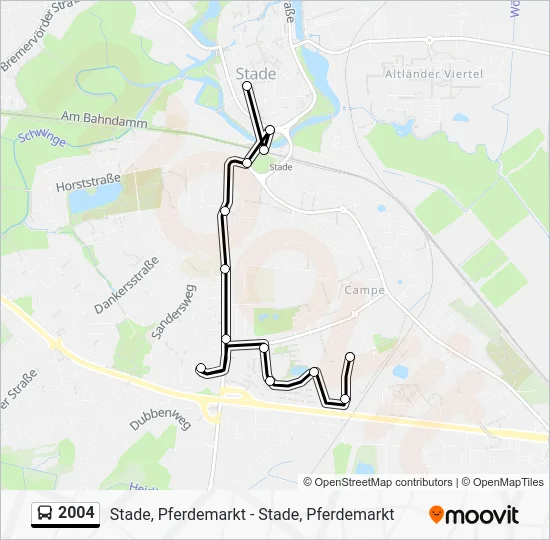 Автобус 2004: карта маршрута