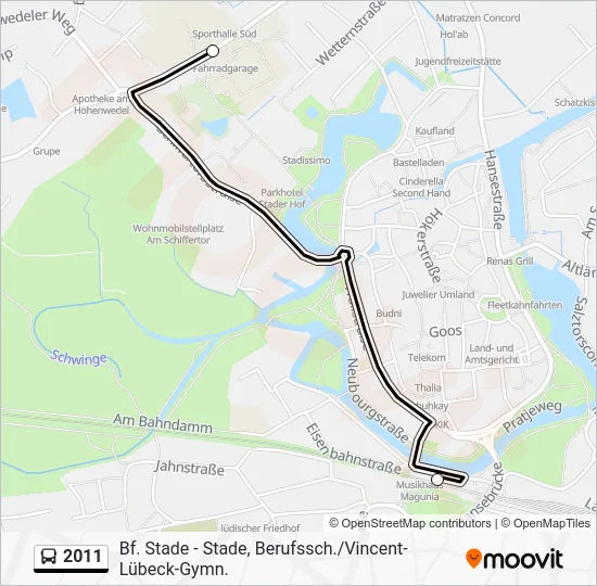 Автобус 2011: карта маршрута