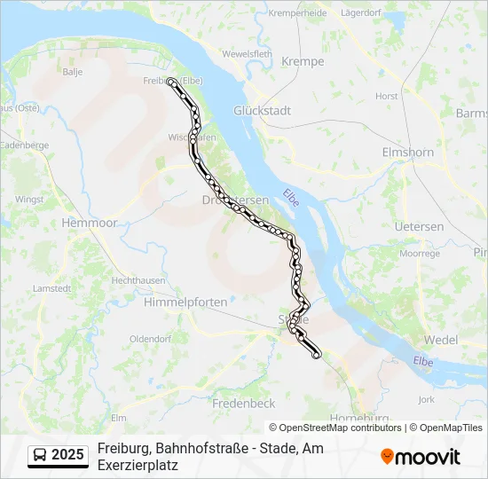 Автобус 2025: карта маршрута