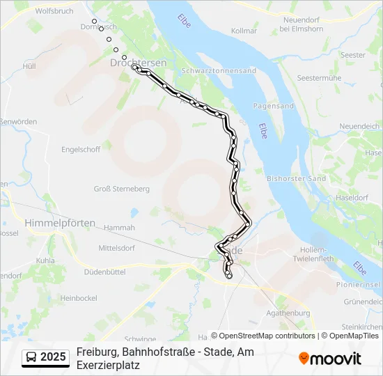 Автобус 2025: карта маршрута
