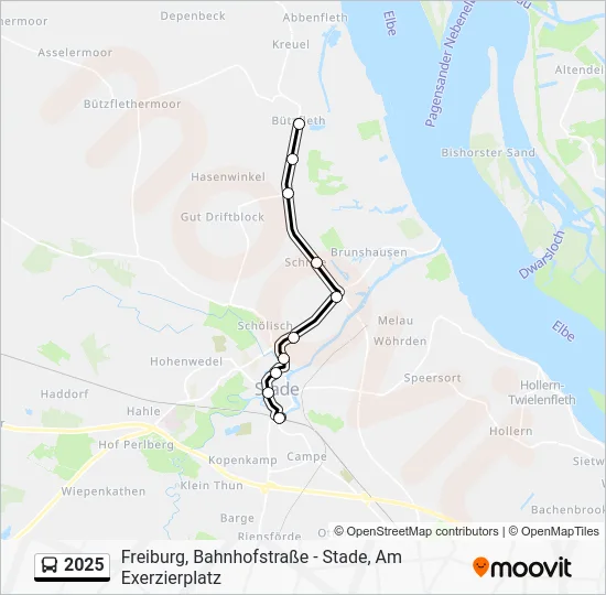 Автобус 2025: карта маршрута