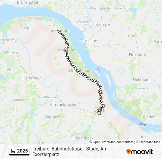 Автобус 2025: карта маршрута