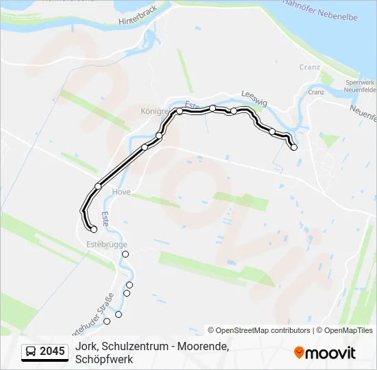 Автобус 2045: карта маршрута
