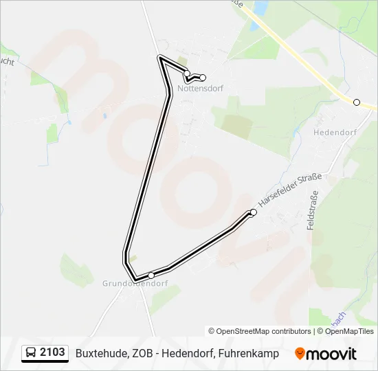Автобус 2103: карта маршрута