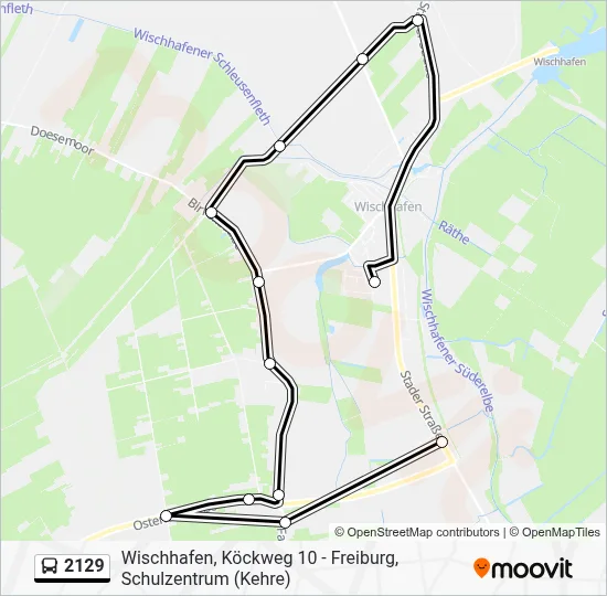 2129 Route: Schedules, Stops & Maps - Wischhafen, Neuland (Updated)