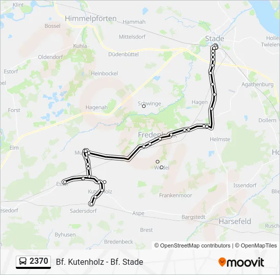 Автобус 2370: карта маршрута