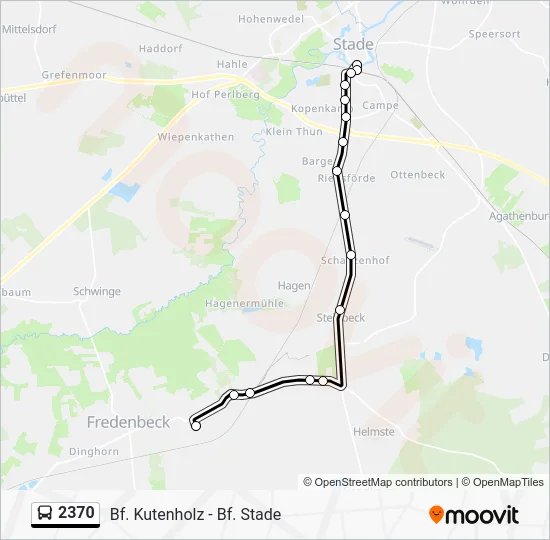 Автобус 2370: карта маршрута