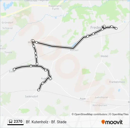 Автобус 2370: карта маршрута