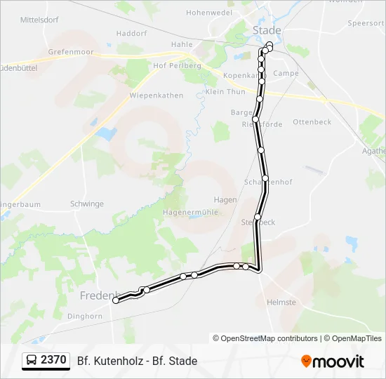 Автобус 2370: карта маршрута