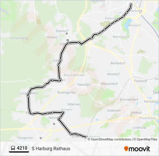 Автобус 4210: карта маршрута