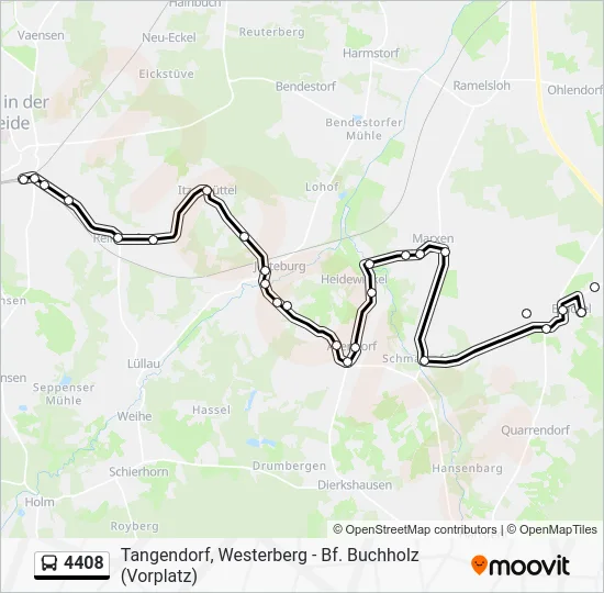 Автобус 4408: карта маршрута