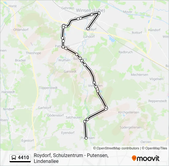 Автобус 4410: карта маршрута