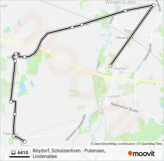 Автобус 4410: карта маршрута