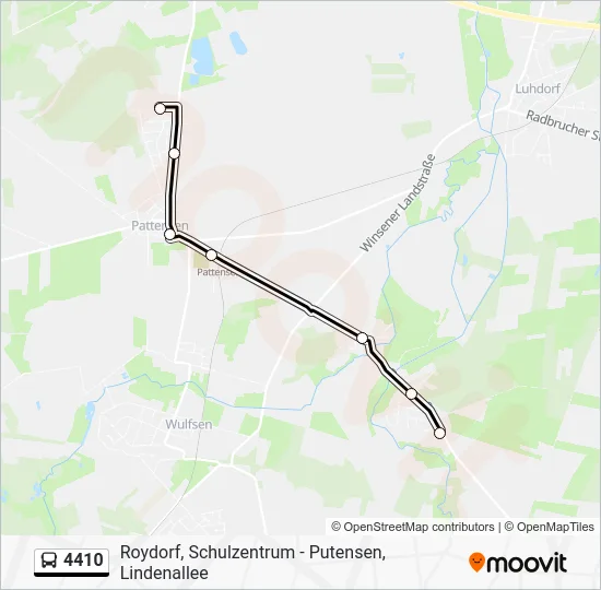 Автобус 4410: карта маршрута