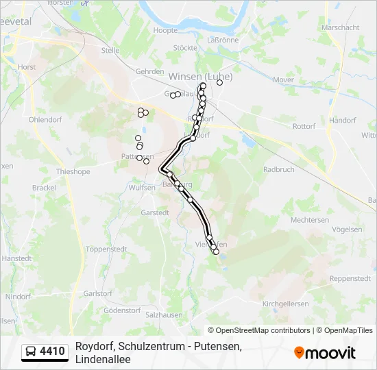 Автобус 4410: карта маршрута