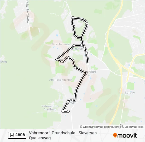 Автобус 4606: карта маршрута
