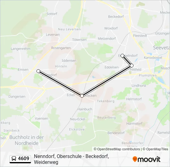 Автобус 4609: карта маршрута