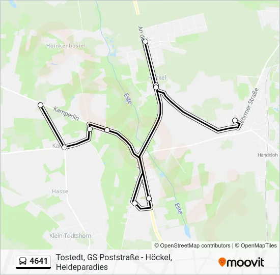 Автобус 4641: карта маршрута