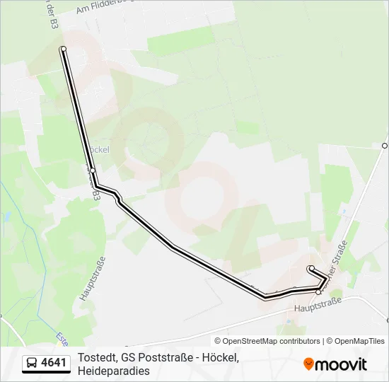 Автобус 4641: карта маршрута