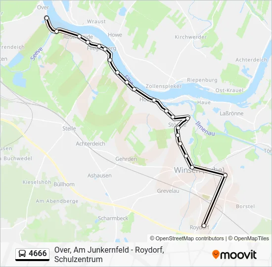 Автобус 4666: карта маршрута