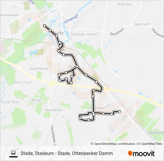 Автобус 2807-AST: карта маршрута